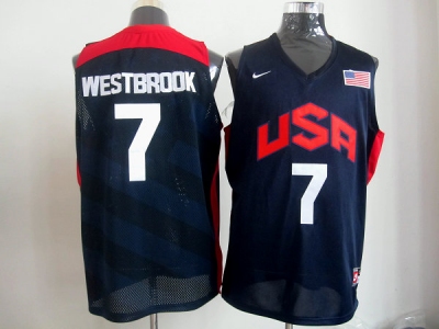 2012 usa jerseys #7 westbrook BLue NBA Jerseys