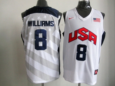 2012 usa jerseys #8 williams white