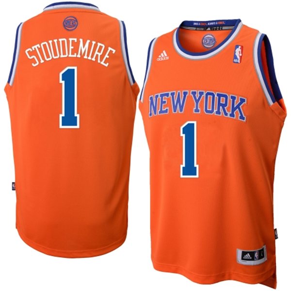 2013 2014  NBA New York Knicks 1 Amar'e Stoudemire New Revolution 30 Swingman Alternate Orange Jersey