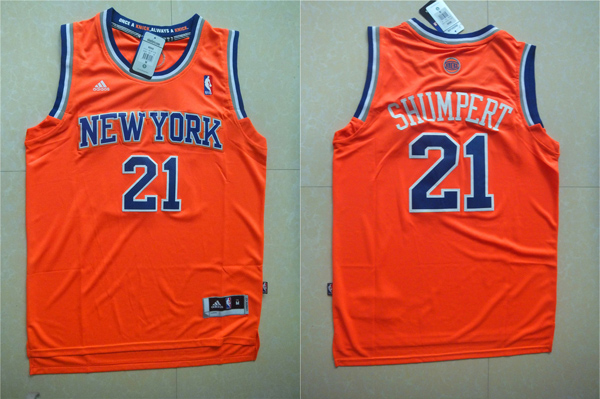 2013 2014  NBA New York Knicks 21 Iman Shumpert New Revolution 30 Swingman Alternate Orange Jersey