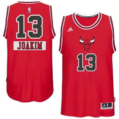 2014 15 Christmas Day jersey Chicago Bulls 13 Joakim Noah  Red  Swingman Road Jersey