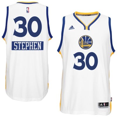2014 15 Christmas Day jersey Golden State Warriors 30 Stephen Curry  White Swingman Home Jersey