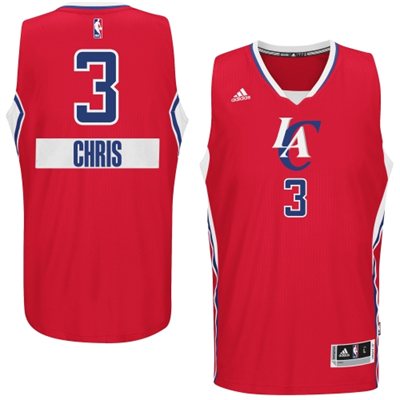 2014 15 Christmas Day jersey Los Angeles Clippers 3 Chris Paul  Red Swingman Road Jersey