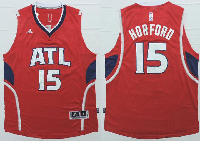 2014 2015  NBA Atlanta Hawks 15 Al Horford New Revolution 30 Swingman Red Jerseys