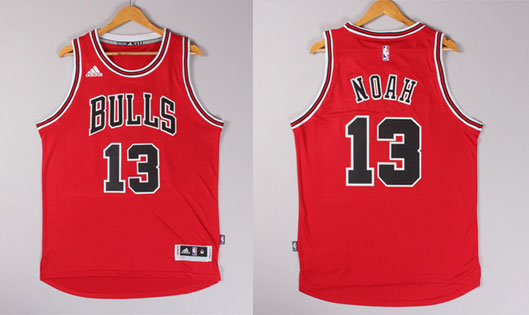 2014 2015  NBA Chicago Bulls 13 Joakim Noah New Revolution 30 Swingman Red Jersey