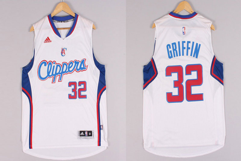 2014 2015  NBA Los Angeles Clippers 32 Blake Griffin New Revolution 30 Swingman White Jersey