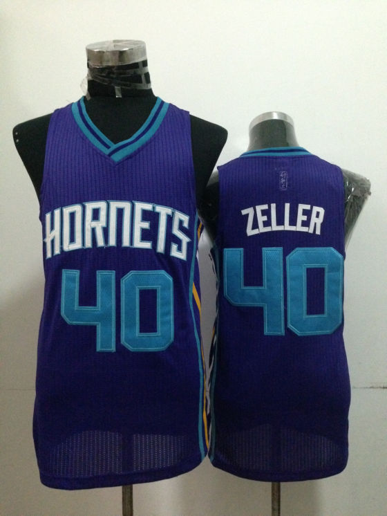 2014 NBA Charlotte Hornets 40 Cody Zeller Authentic Dark Blue Jersey