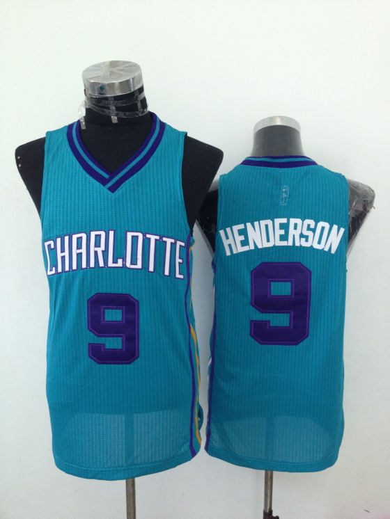 2014 NBA Charlotte Hornets 9 Gerald Henderson Authentic Blue Jersey