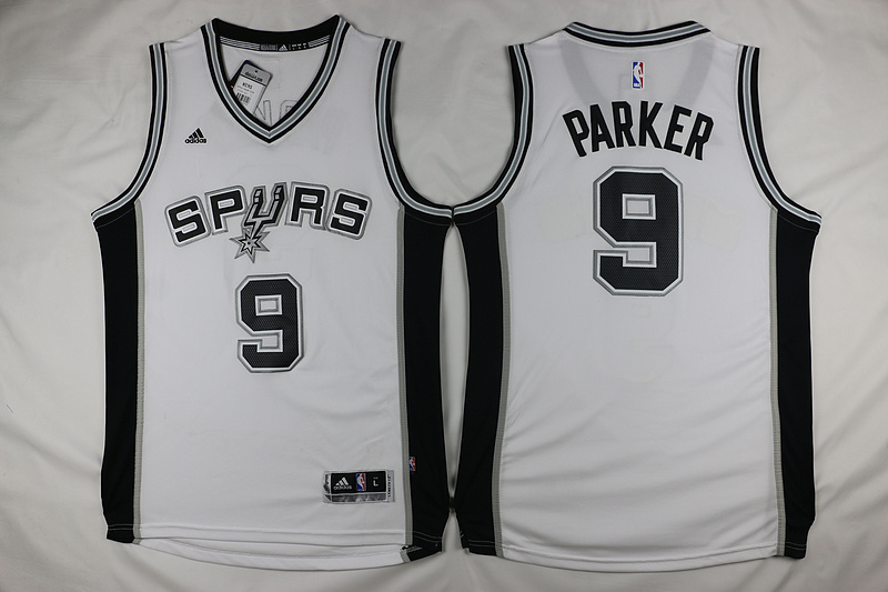 2015   2016  NBA San Antonio Spurs 9 Tony Parker New Revolution 30 Swingman Road White Jersey