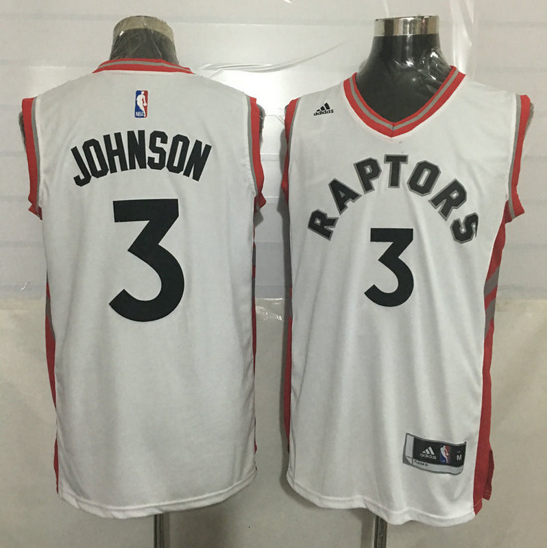 2015   2016  NBA Toronto Raptors 3 James Johnson New Revolution 30 Swingman White Jersey