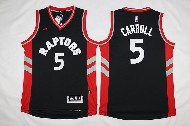 2015   2016  NBA Toronto Raptors 5 DeMarre Carroll New Revolution 30 Swingman Black Jersey