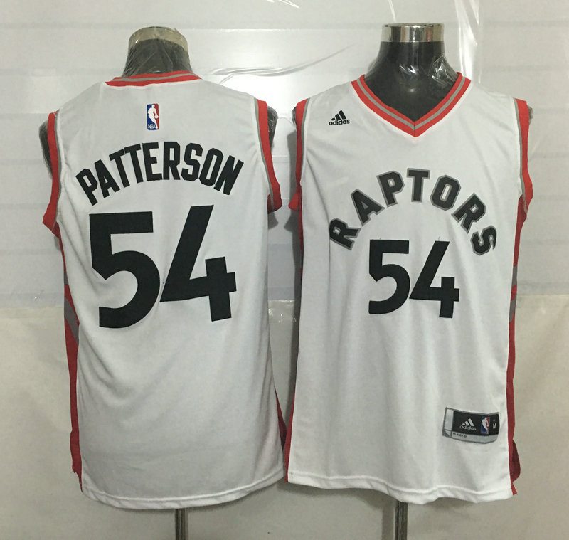 2015   2016  NBA Toronto Raptors 54 Patrick Patterson New Revolution 30 Swingman White Jersey