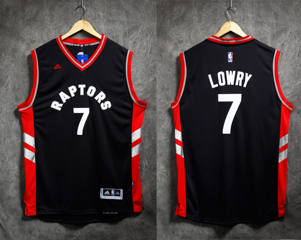 2015   2016  NBA Toronto Raptors 7 Kyle Lowry New Revolution 30 Swingman Black Jersey