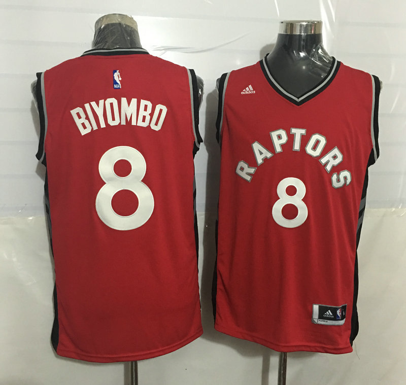2015   2016  NBA Toronto Raptors 8 Bismack Biyombo New Revolution 30 Swingman Red Jersey