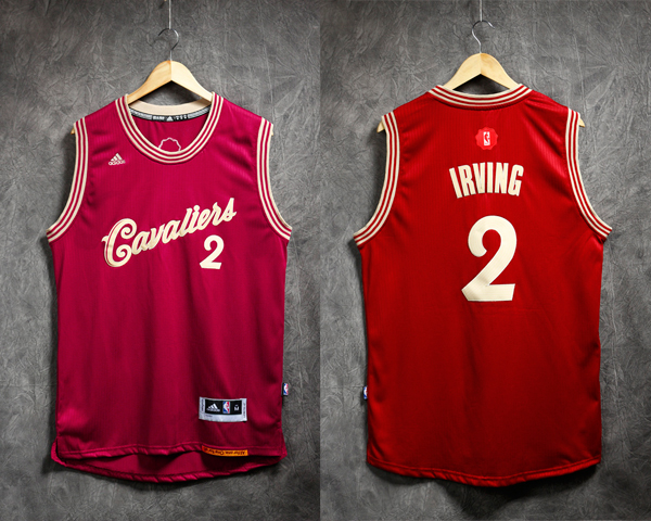 2015   2016 NBA Christmas Day jersey Cleveland Cavaliers 2 Kyrie Irving New Revolution 30 Swingman Red Jersey