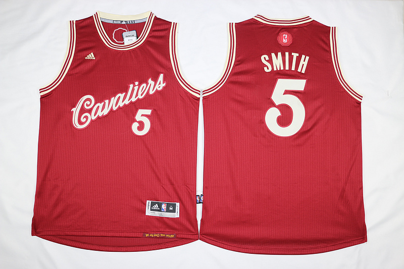 2015   2016 NBA Christmas Day jersey Cleveland Cavaliers 5 JR Smith New Revolution 30 Swingman Red Jersey