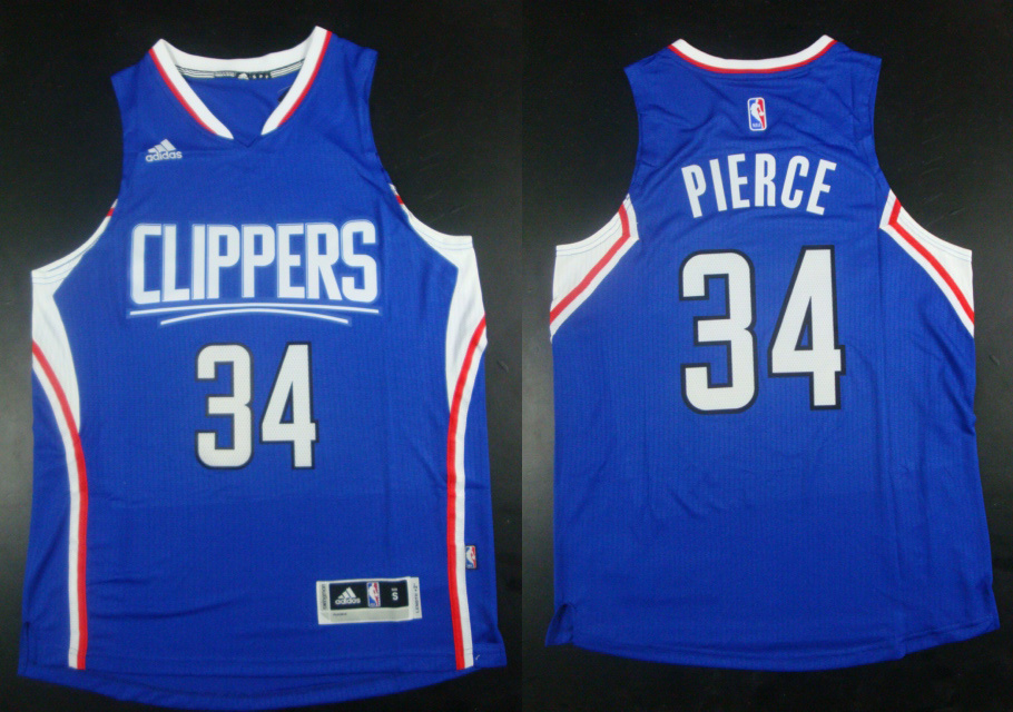 2015 2016  NBA Los Angeles Clippers 34 Paul Pierce New Revolution 30 Swingman Blue Jersey