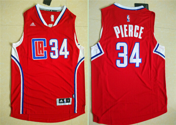 2015 2016  NBA Los Angeles Clippers 34 Paul Pierce New Revolution 30 Swingman Red Jersey