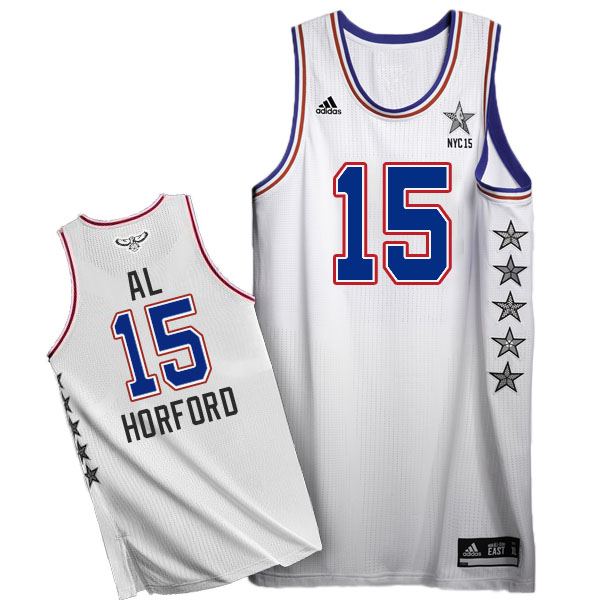2015 NBA All Star NYC Eastern Conference #15 Al Horford White Jersey