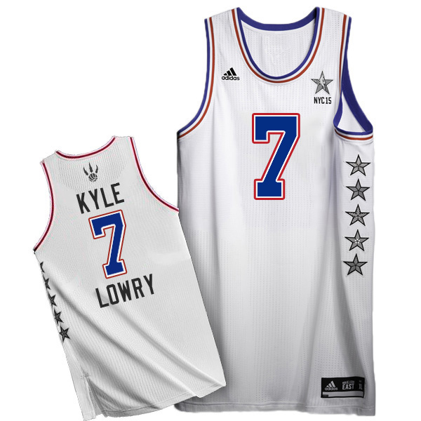 ييزي Cheap 2015 NBA NYC All-Star Eastern Conference 7 Kyle Lowry White ... ييزي