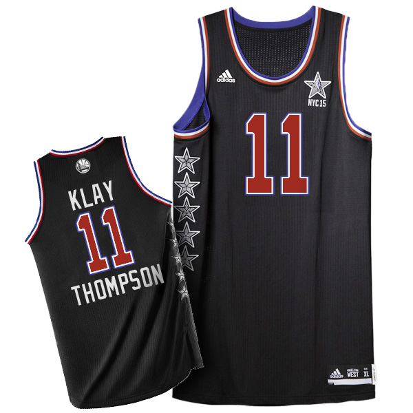 2015 NBA NYC All Star Western Conference #11 Klay Thompson Black Jersey