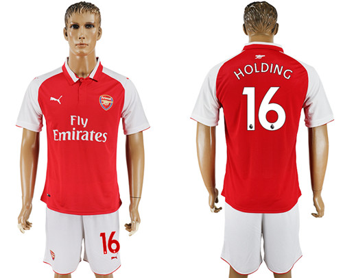 2017 18 Arsenal 16 HOLDING Home Soccer Jersey