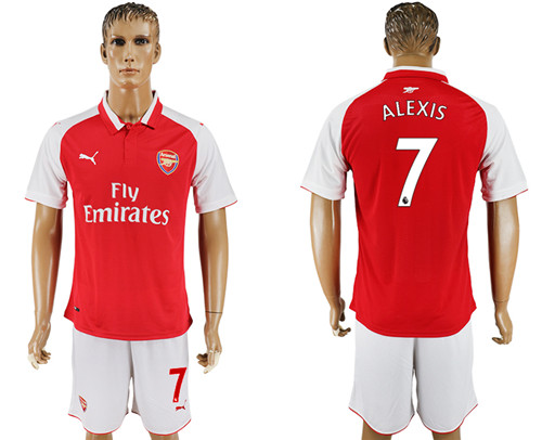 2017 18 Arsenal 7 ALEXIS Home Soccer Jersey