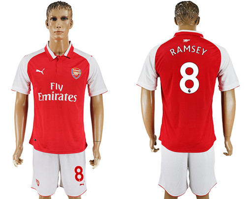 2017 18 Arsenal 8 RAMSEY Home Soccer Jersey