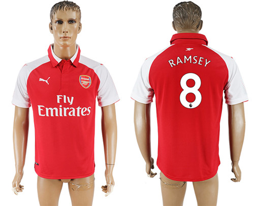 2017 18 Arsenal 8 RAMSEY Home Thailand Soccer Jersey