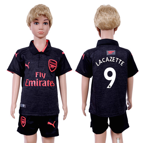 2017 18 Arsenal 9 LACAZETTE Third Away Youth Soccer Jersey