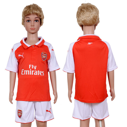 2017 18 Arsenal Home Youth Soccer Jersey