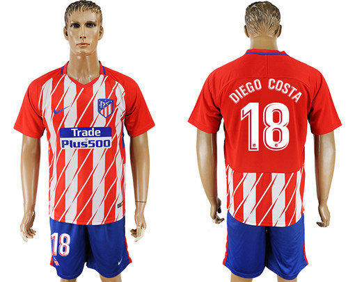 2017 18 Atletico Madrid Home Soccer Jersey