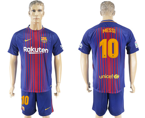 2017 18 Barcelona 10 MESSI Home Soccer Jersey
