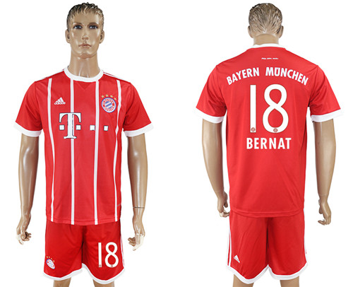 2017 18 Bayern Munich 18 BERNAT Home Soccer Jersey