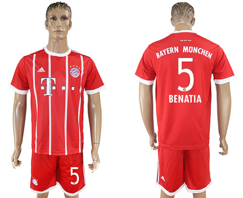 2017 18 Bayern Munich 5 BENATIA Home Soccer Jersey