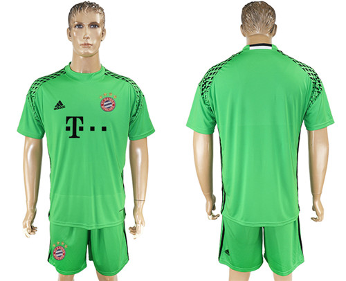 2017 18 Bayern Munich Green Goalkeeper Soccer Jersey