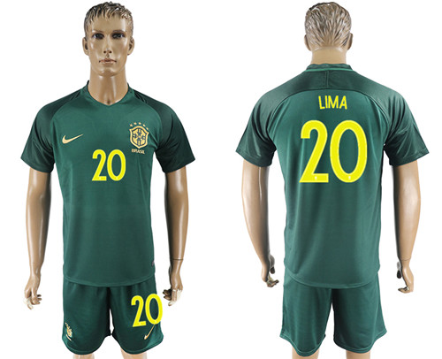 2017 18 Brazil 20 LIMA Away Soccer Jersey