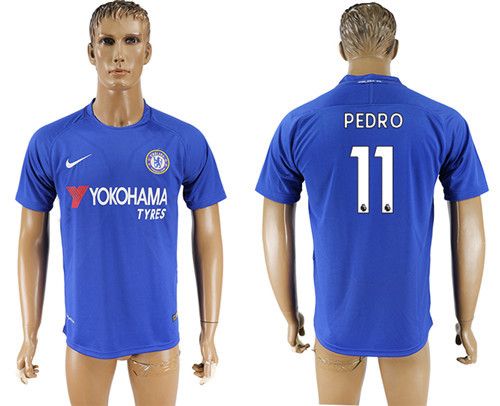 2017 18 Chelsea 11 PEDRO Home Thailand Soccer Jersey
