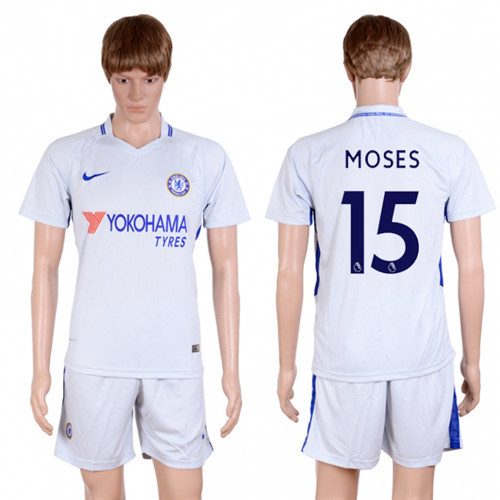 2017 18 Chelsea 15 MOSES Away Soccer Jersey