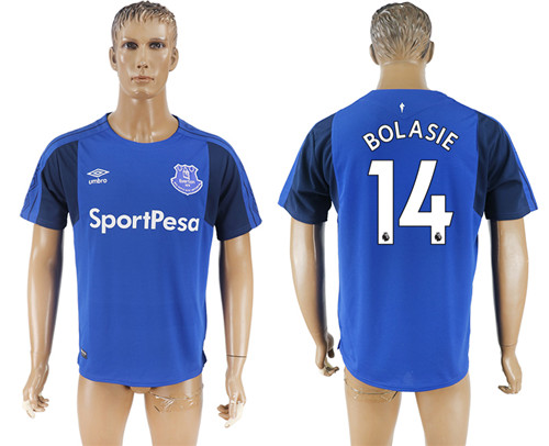 2017 18 Everton FC 14 BOLASIE Home Thailand Soccer Jersey