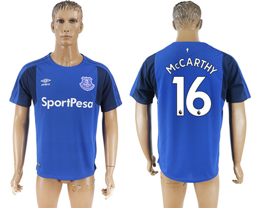 2017 18 Everton FC 16 McCARTHY Home Thailand Soccer Jersey