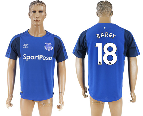 2017 18 Everton FC 18 BARRY Home Thailand Soccer Jersey