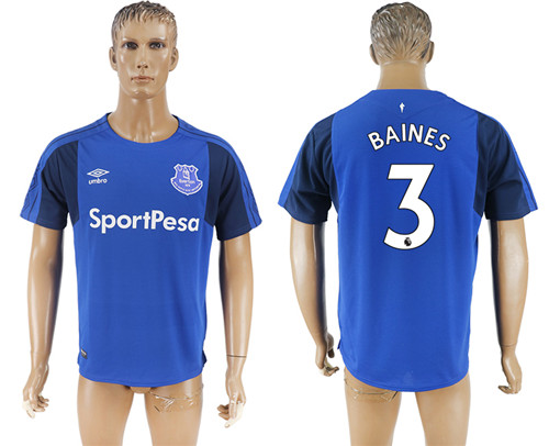 2017 18 Everton FC 3 BAINES Home Thailand Soccer Jersey
