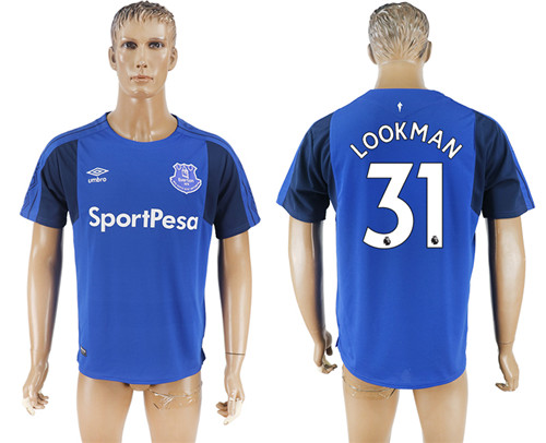 2017 18 Everton FC 31 LOOKMAN Home Thailand Soccer Jersey