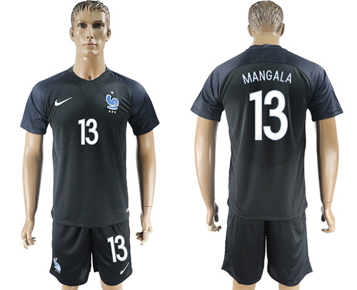 2017 18 France 13 MANGALA Third Away Soccer Jersey