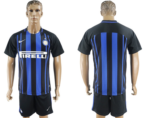 2017 18 Inter Milan Home Customized Soccer Jersey