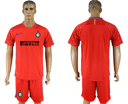 2017 18 Inter Milan Red Goalkeeper Soccer Jersey