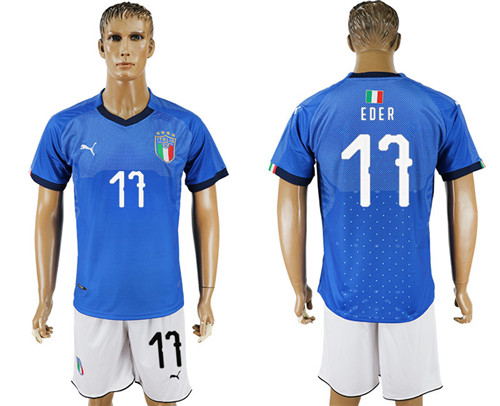 2017 18 Italy 11 EDER Home Soccer Jersey