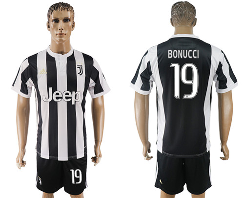 2017 18 Juventus FC 19 BONUCCI Home Soccer Jersey
