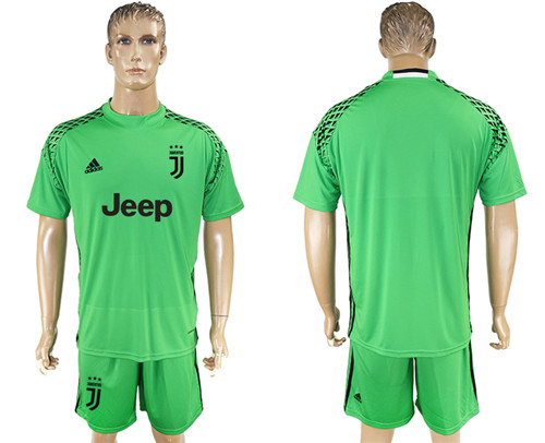 2017 18 Juventus Green Goalkeeper Soccer Jersey
